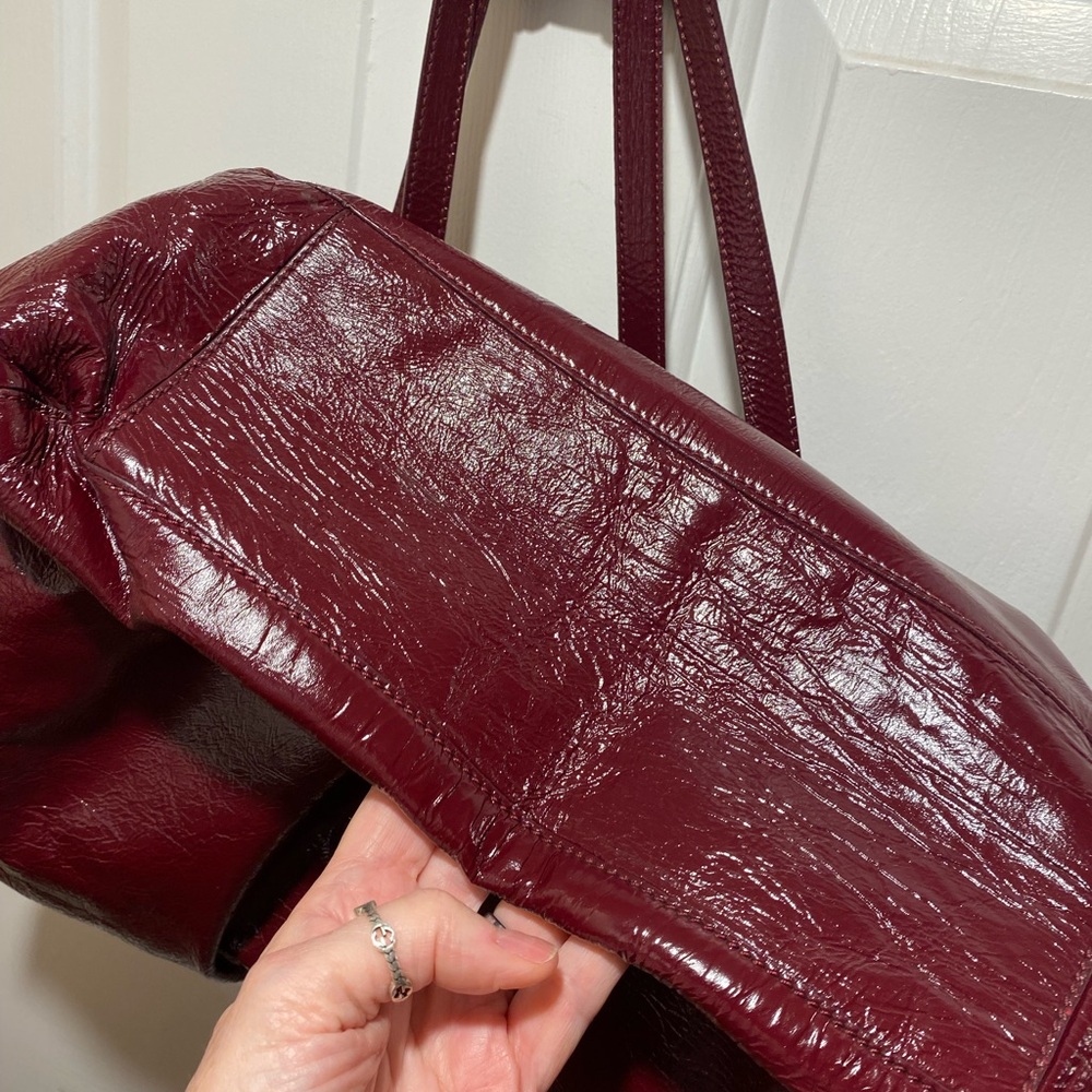 Marc Jacobs Burgundy Leather overnight/Backpack tote - Picture 9 of 10